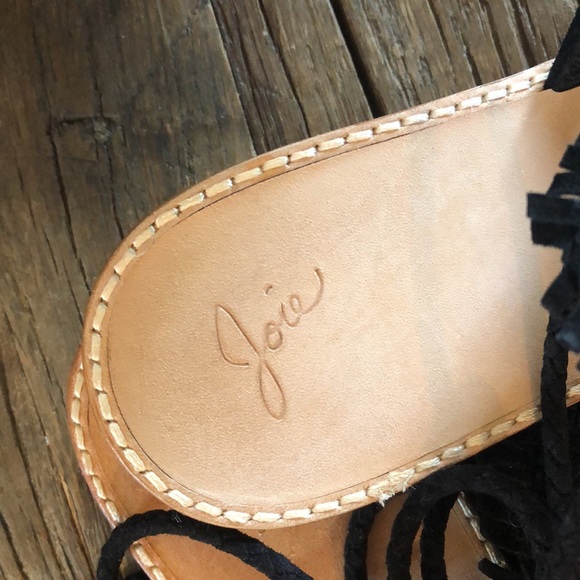 Joie Kacia Huarache Suede Lace-up Sandals size 37 - Picture 6 of 12